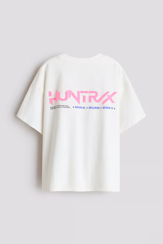 Футболка с принтом из хлопка