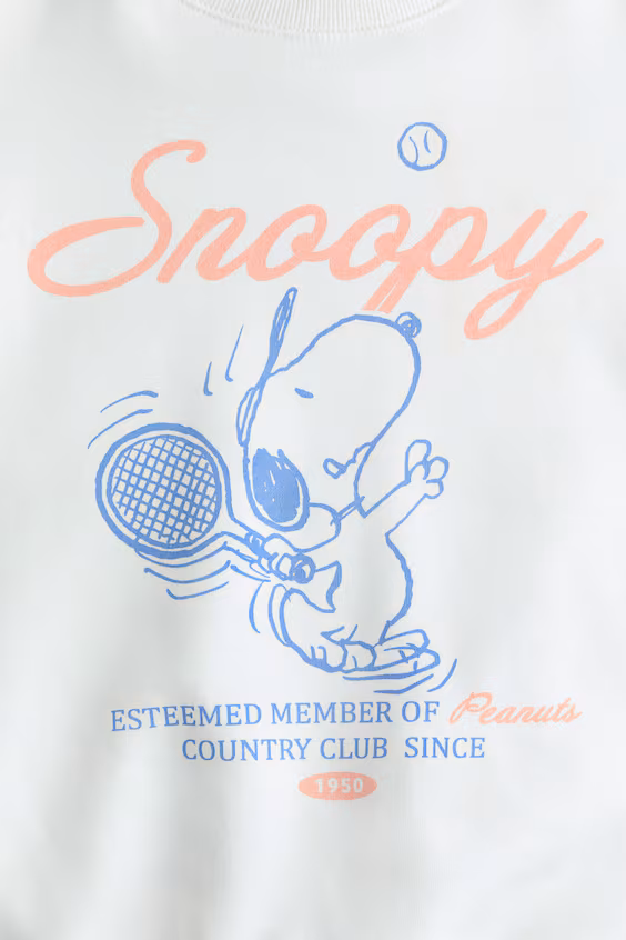 Свитшот оверсайз с принтом