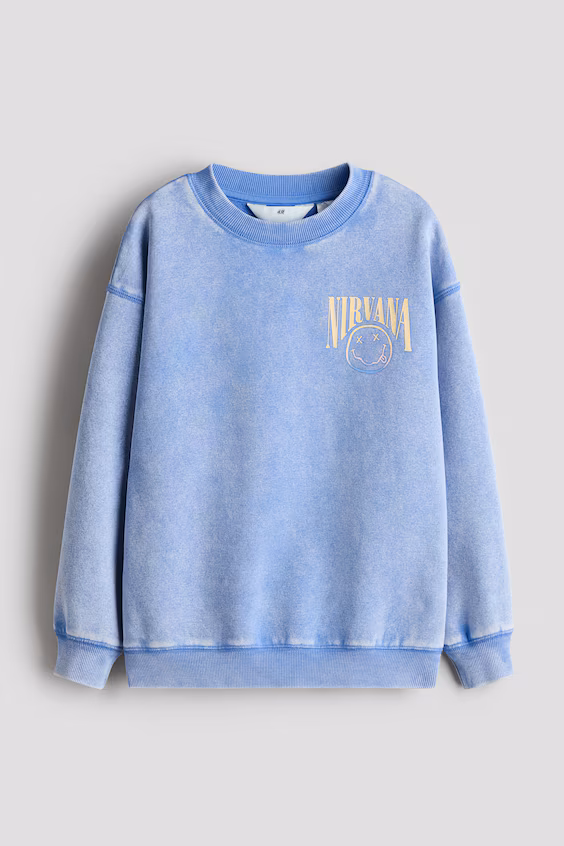 Свитшот оверсайз с принтом