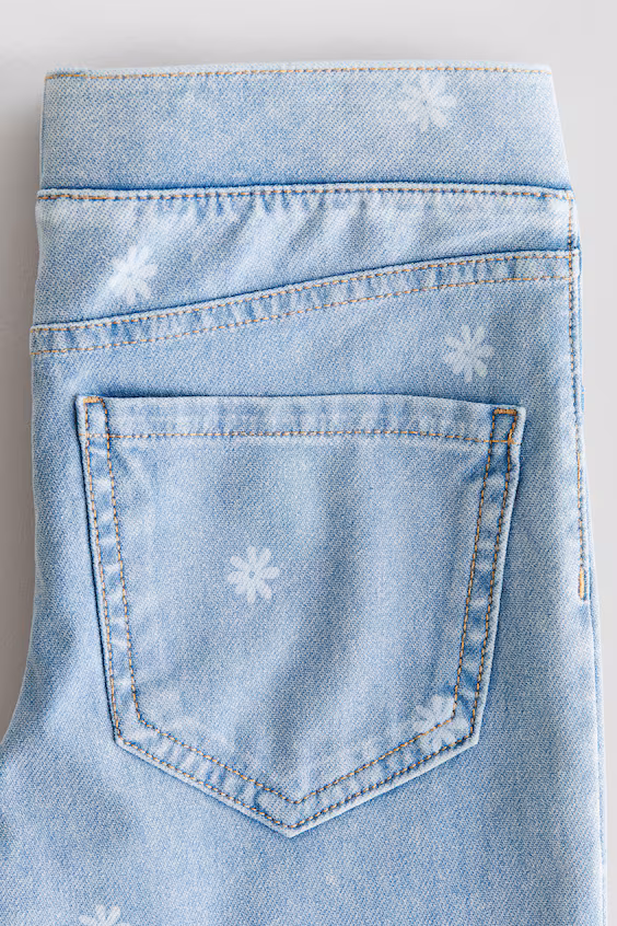 Леггинсы-клёш из джинсы