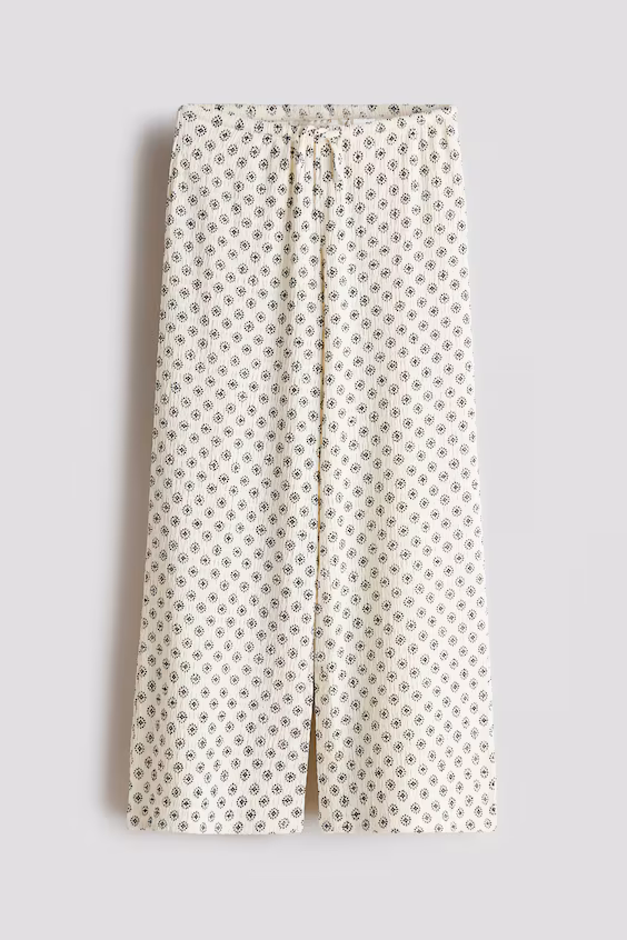 Брюки из меланжевого джерси с текстурой