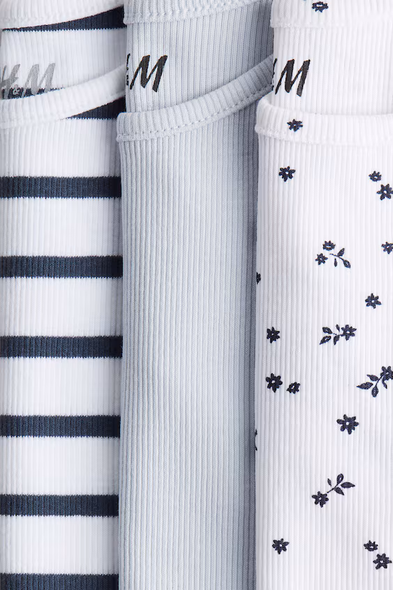 Набор из 3 топов без рукавов из хлопка