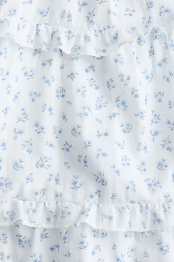 Платье из хлопка с участками в складку