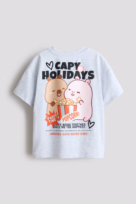 Футболка из хлопка с узором