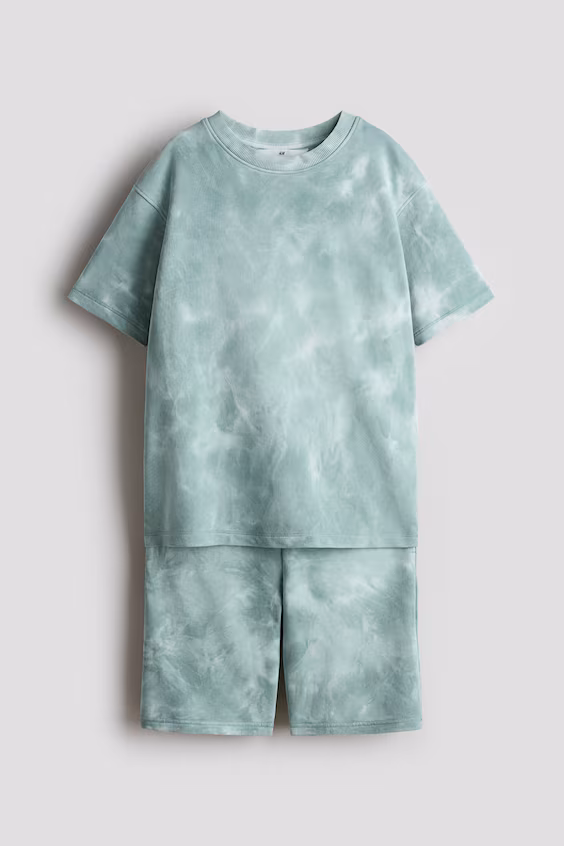 Костюм из 2 предметов в принт из ткани мольтона