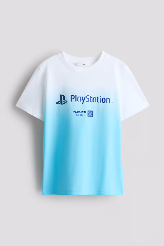 Футболка из хлопка с принтом