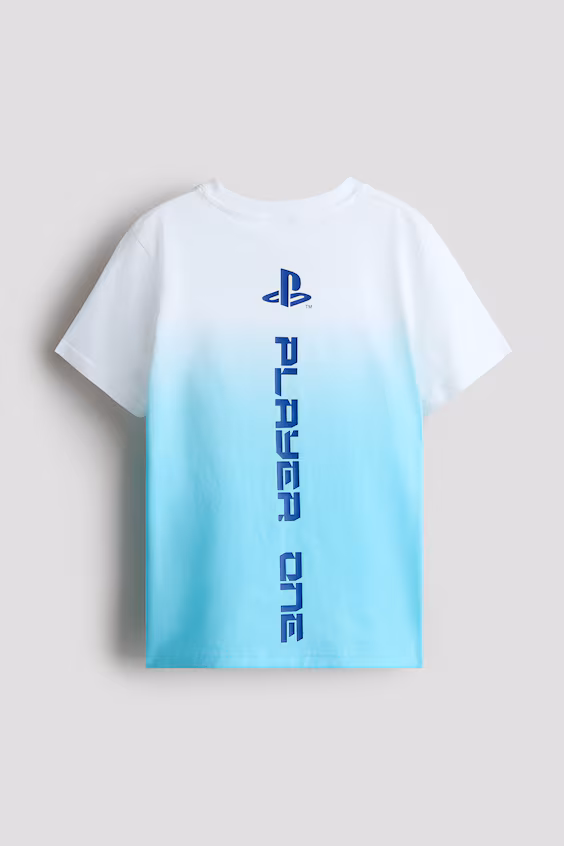 Футболка из хлопка с принтом