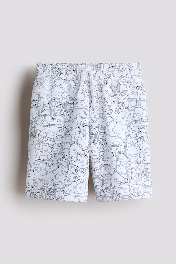 Шорты из трикотажа с принтом