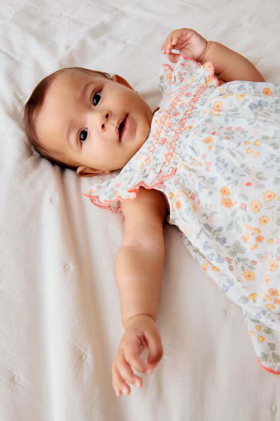 Платье с телом из хлопка