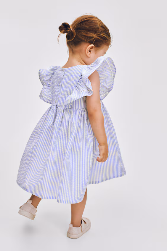 Платье из хлопка с оборками