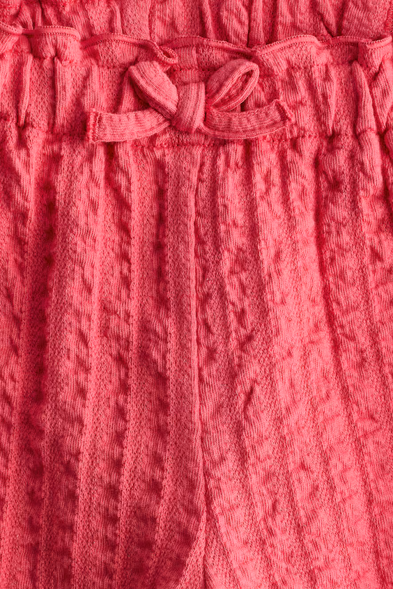 Брюки из джерси с текстурой