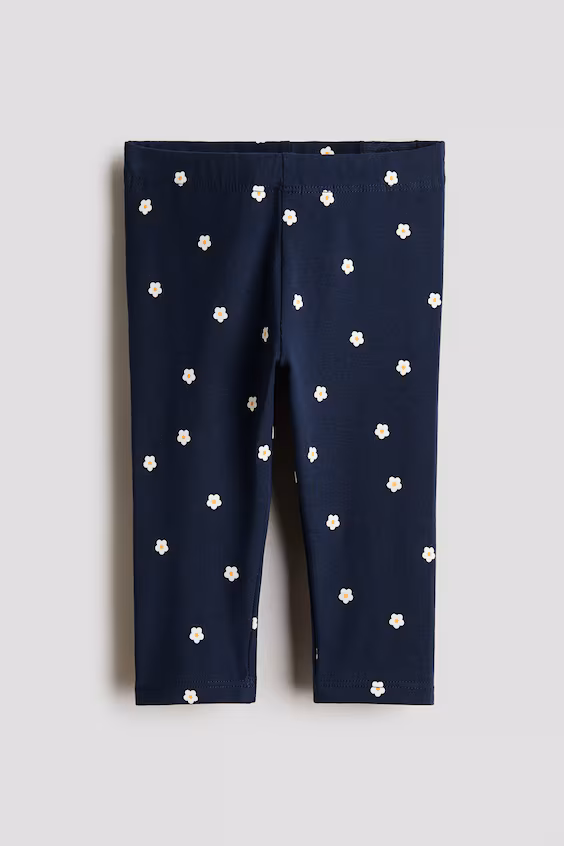 Леггинсы из хлопка с принтом