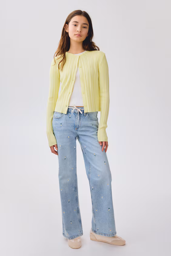 Кардиган в рубчик