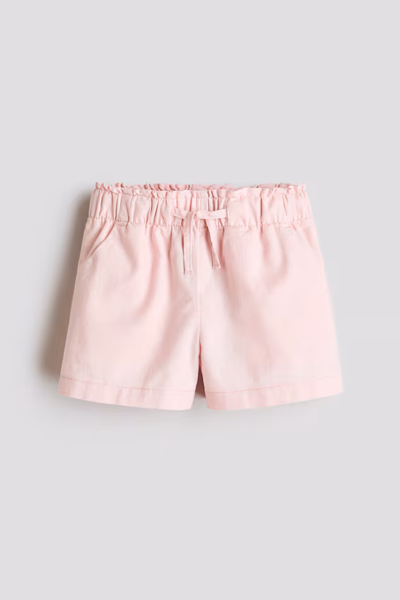 Шорты из смеси льна