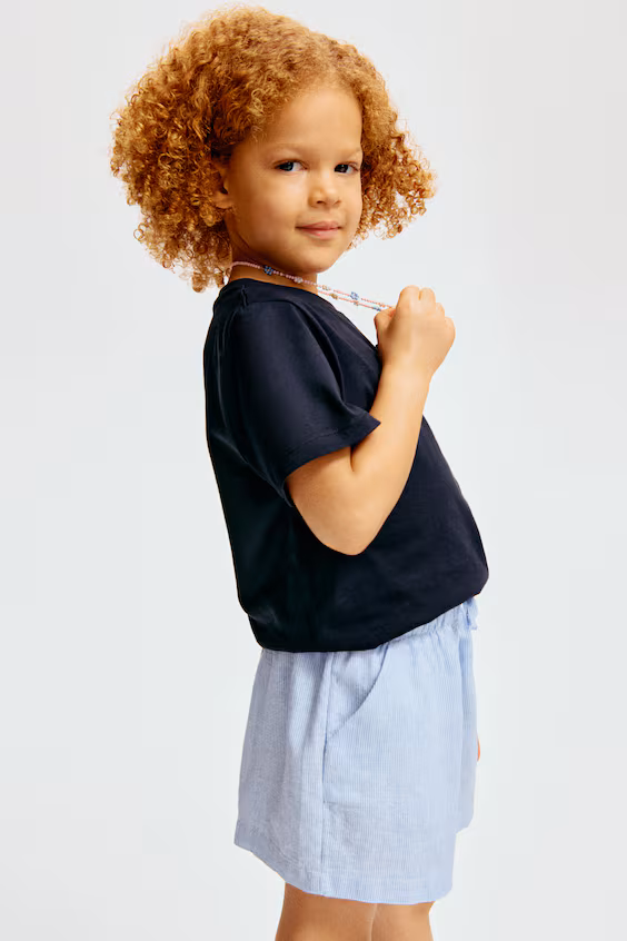 Шорты из смесового льна