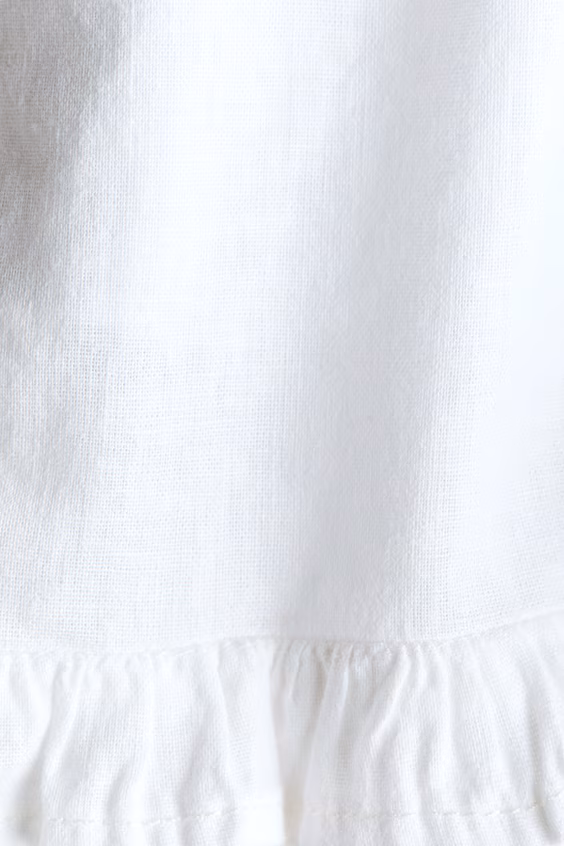 Шорты из смесового льна