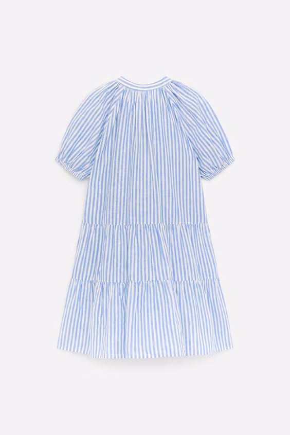 Платье из хлопка и льна