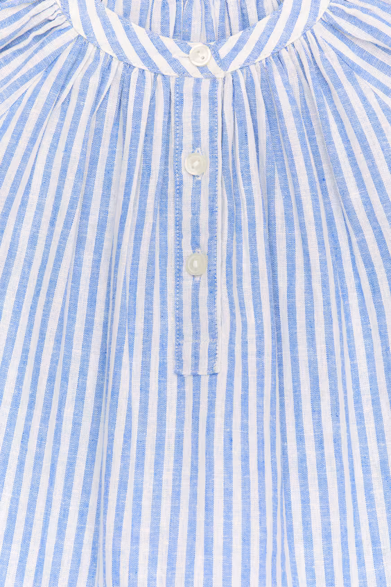 Платье из хлопка и льна