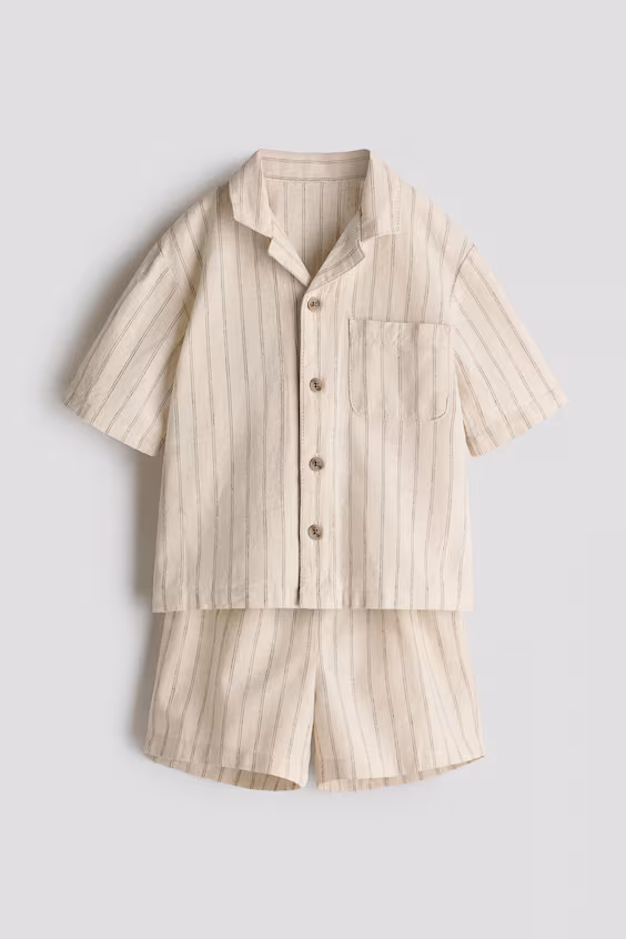 Комплект из 2 предметов из смеси льна