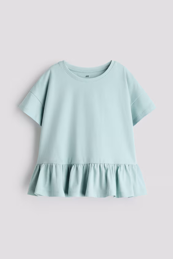 Свитер из хлопка с баской