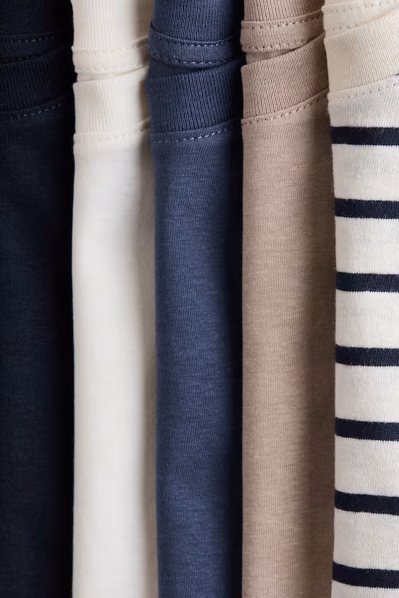 Набор из 5 футболок из хлопка