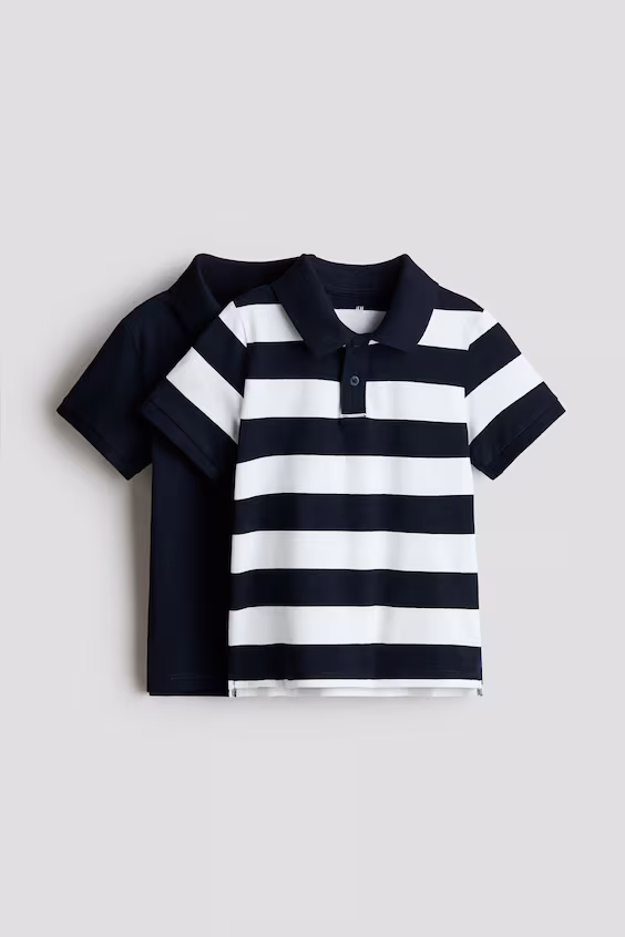 Набор из 2 поло из хлопка