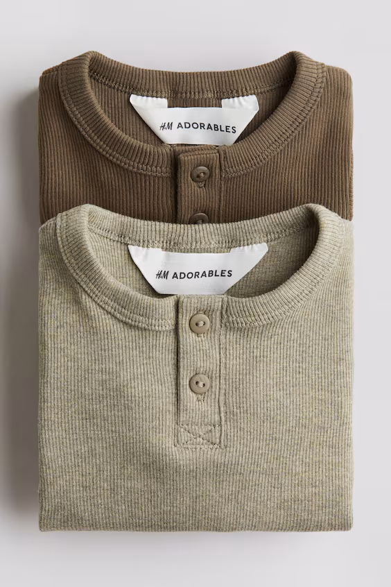 Пакет из 2 хлопковых свитеров с пуговицами