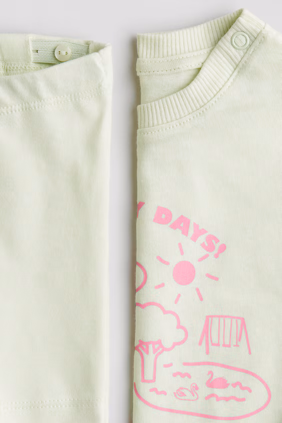 Набор из 2 предметов из хлопкового джерси