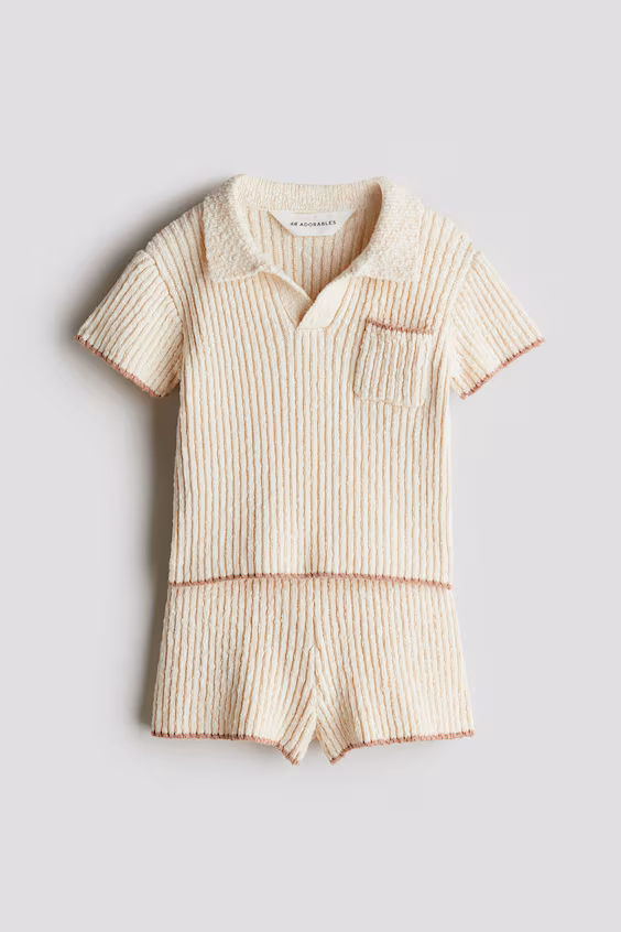 Комплект из 2-х частей из вязаного букле