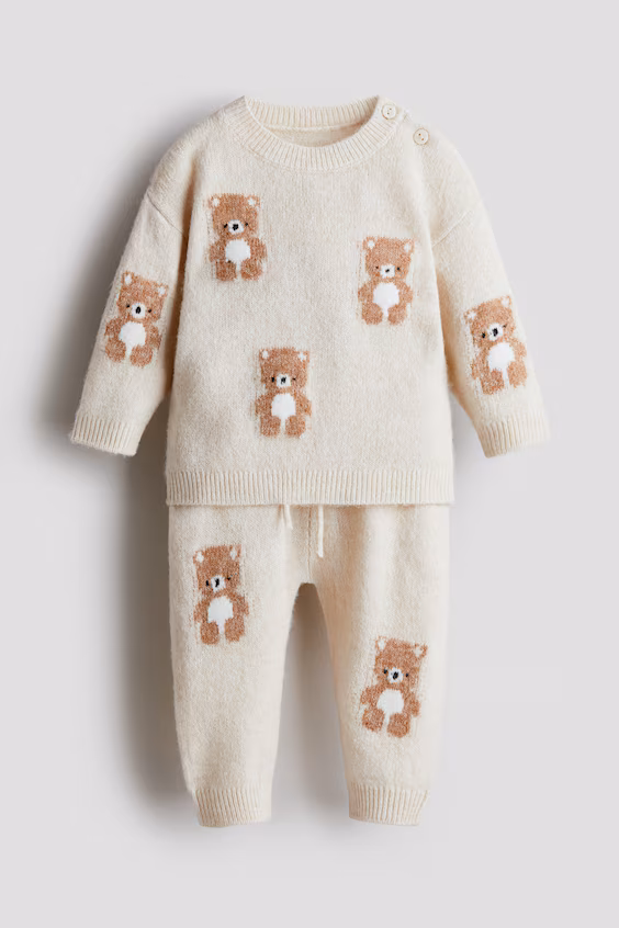 Комплект из 2 предметов из жаккардового трикотажа