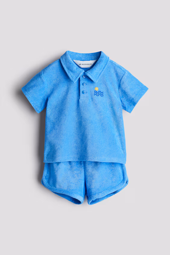 Комплект из 2 предметов из турецкого плотного хлопка