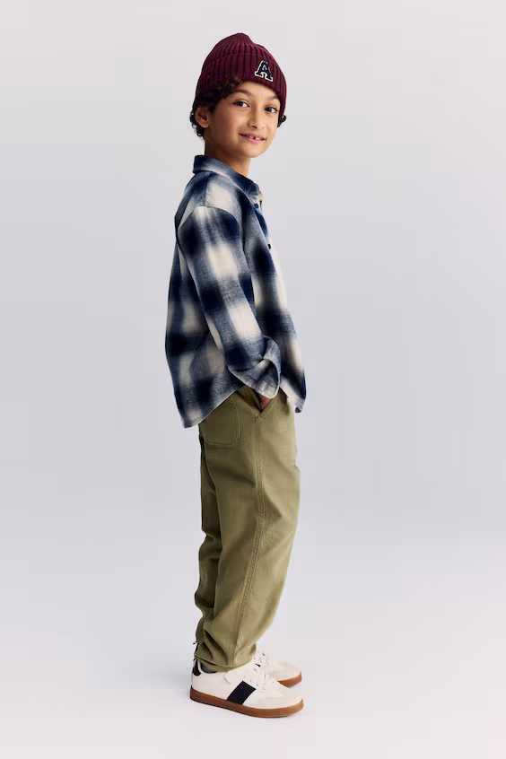 Хлопковые брюки-чиносы