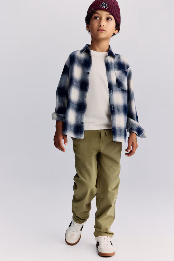 Хлопковые брюки-чиносы