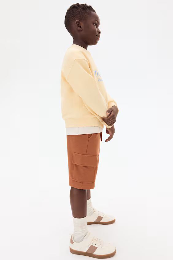 Шорты карго из мольтона