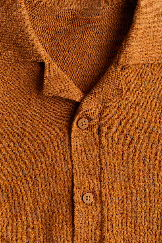 Рубашка курортного стиля из тонкой трикотажной ткани