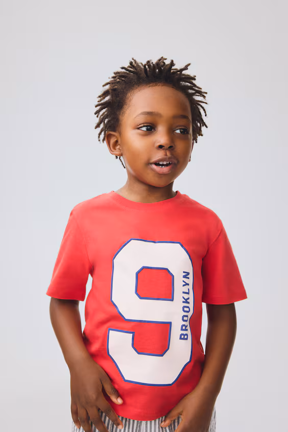 Футболка из хлопка с принтом