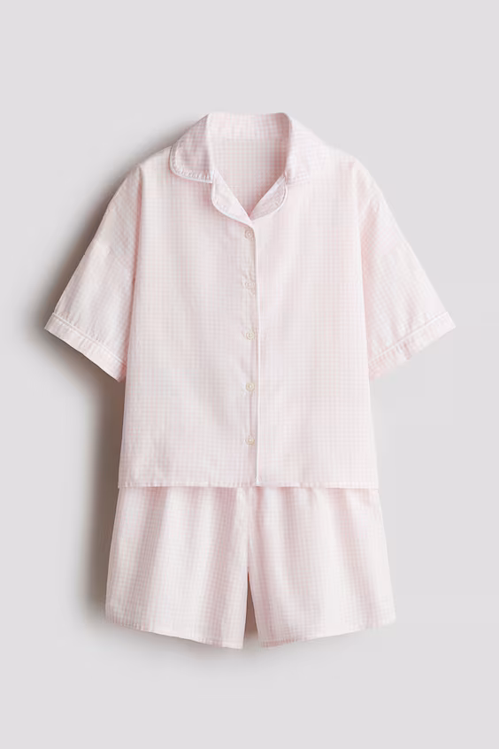 Пижама из хлопковой поплина