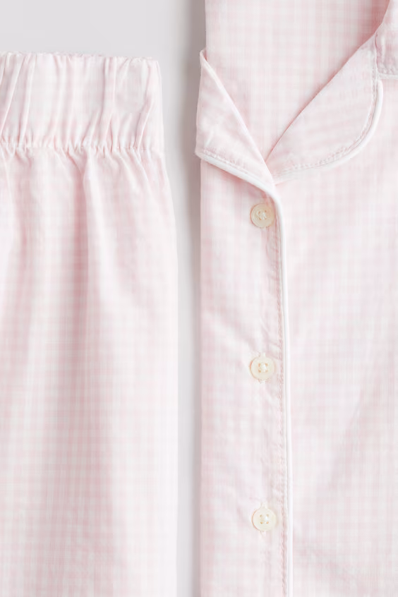 Пижама из хлопковой поплина