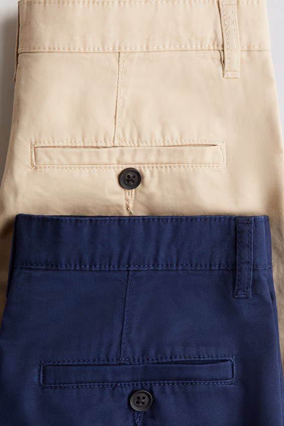 H&m набор из 2 шортов-чино из хлопка