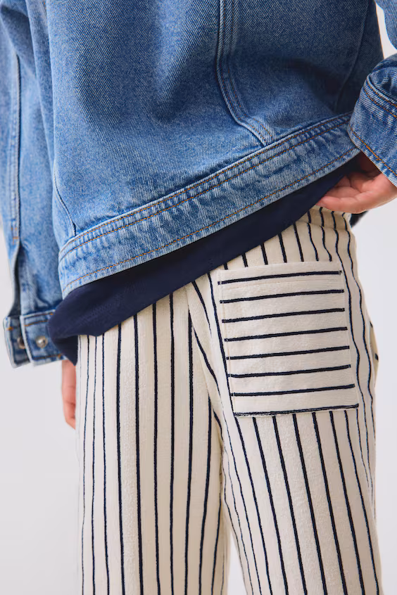 Брюки из текстурированного джерси с завязкой