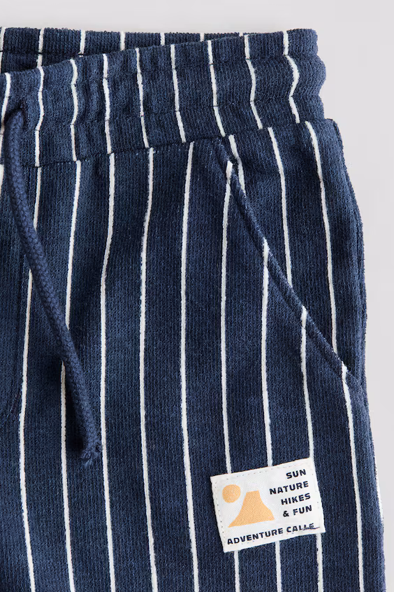 Брюки из текстурированного джерси с регулируемым шнурком