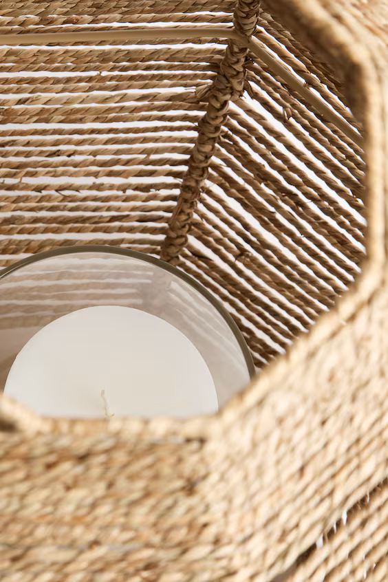 Экстра крупный светильник из морской травы