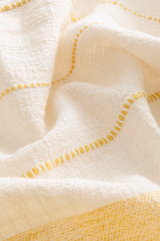 Плед из смесового льна