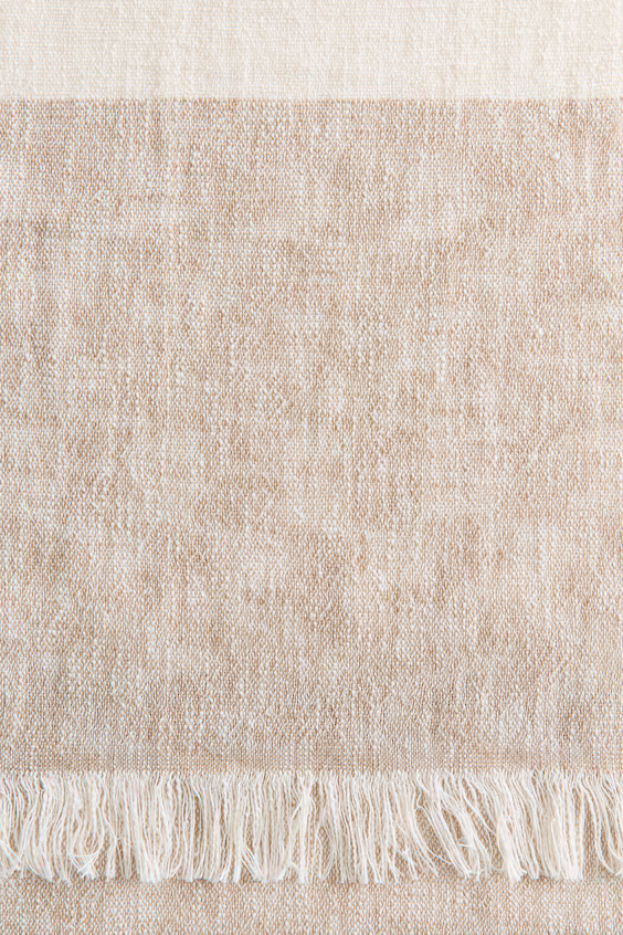 Плед из смеси льна