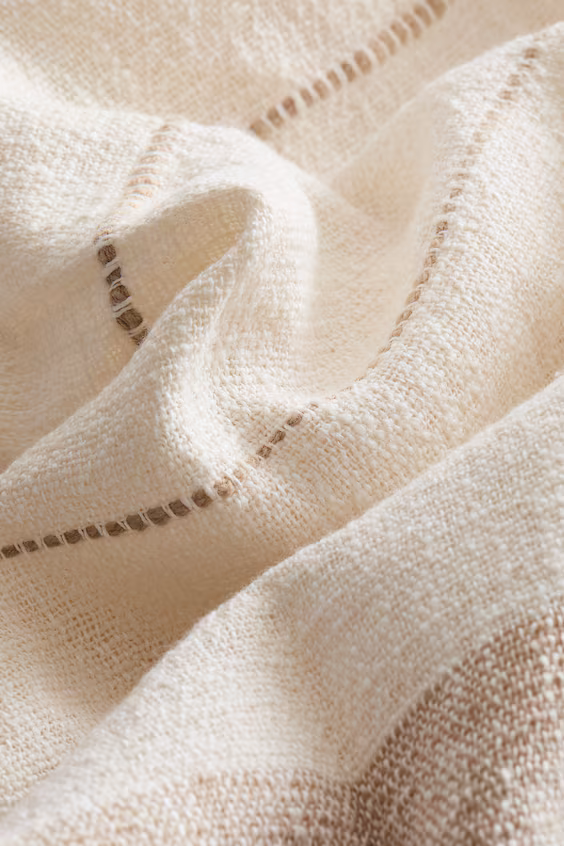 Плед из смеси льна