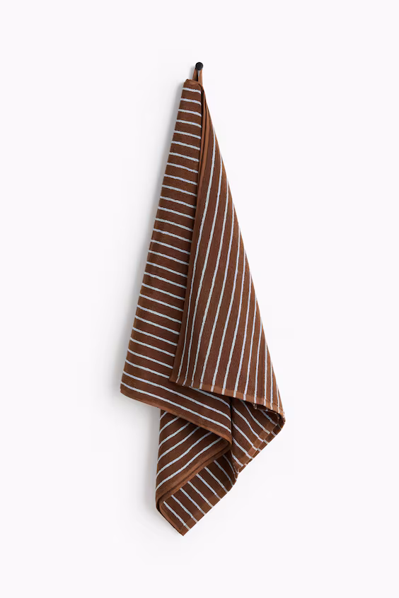 Полотенце для ванны в полоску