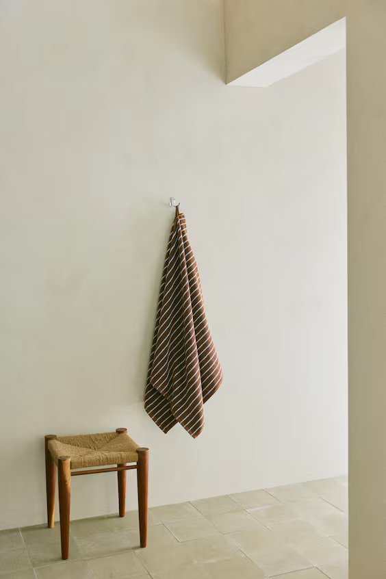 Полотенце для ванны в полоску