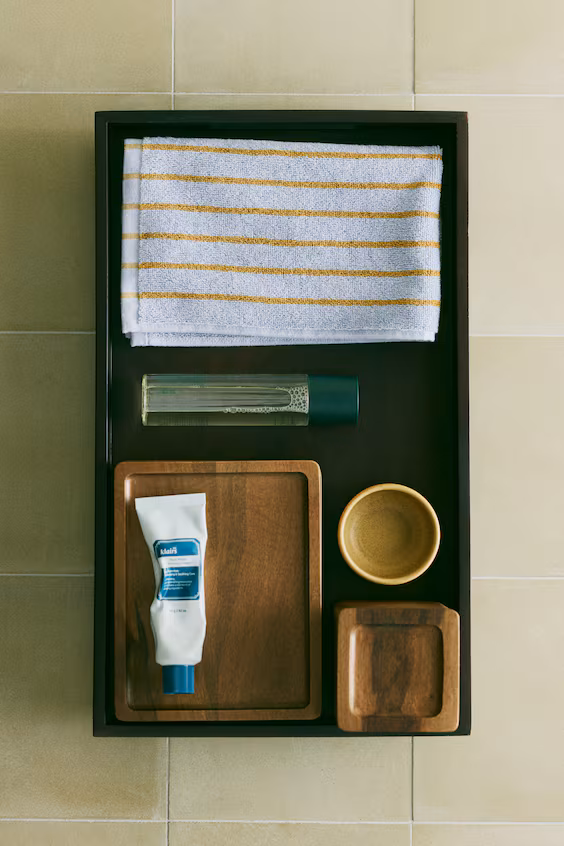 Полотенце для гостей в полоску