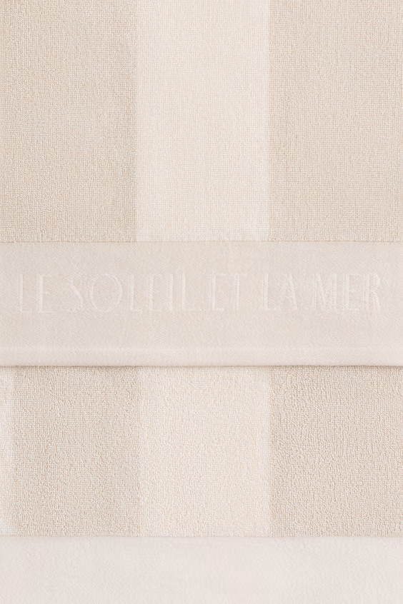 Пляжное полотенце в полоску из хлопка