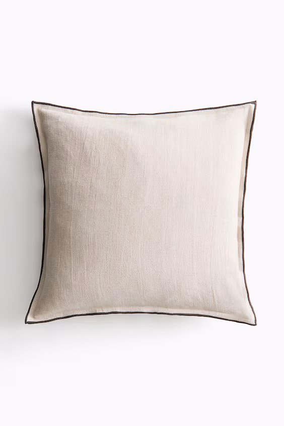 Подушка-чехол из смеси льна